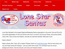 Tablet Screenshot of lonestarsantas.org